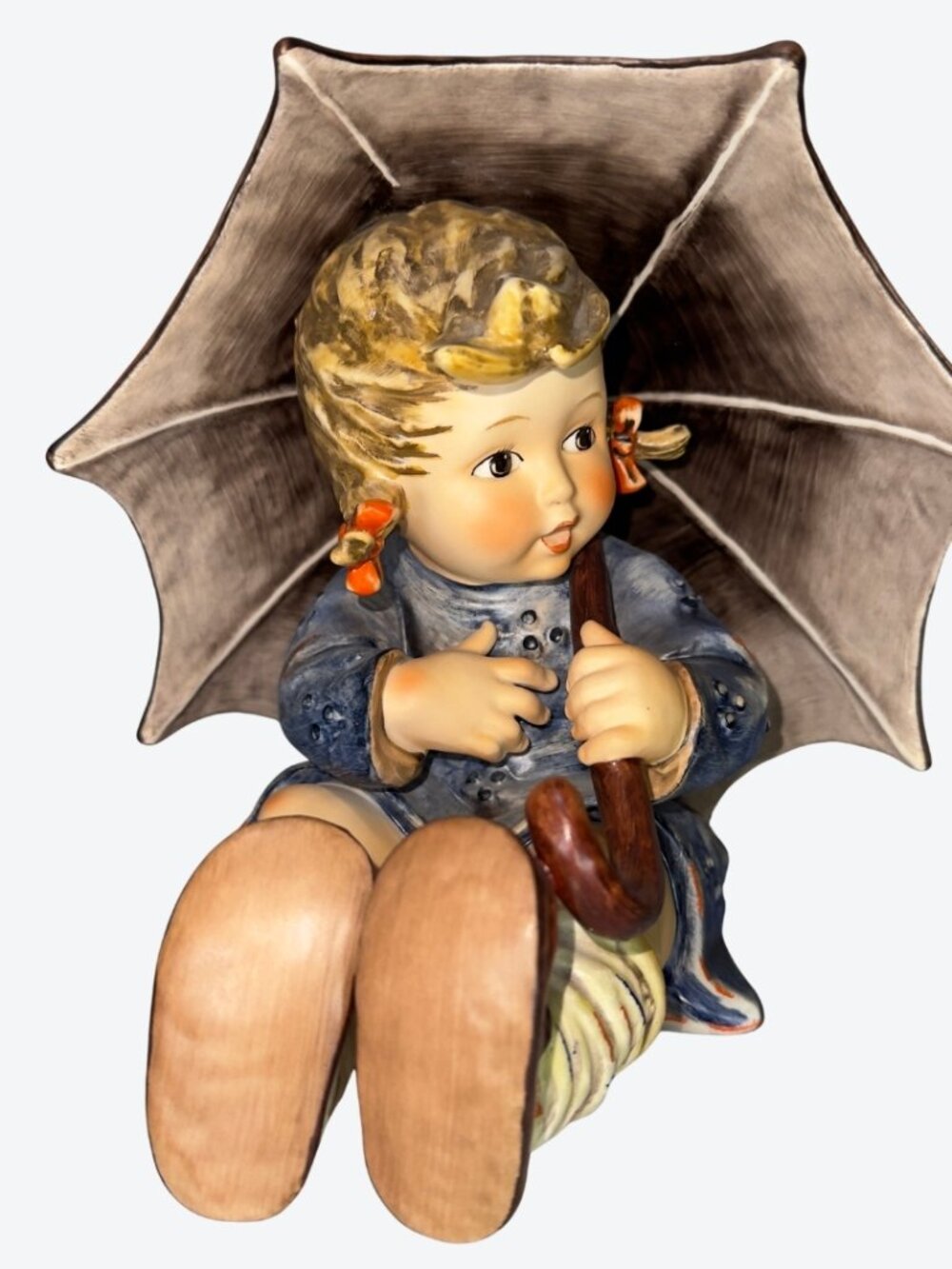M.I. Hummel Goebel Umbrella Boy & Girl Porcelain Figurine Set - Picture 11 of 16